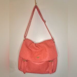 Roxy Red Womens Satchel Crossbody Purse Bag Adjustable Strap